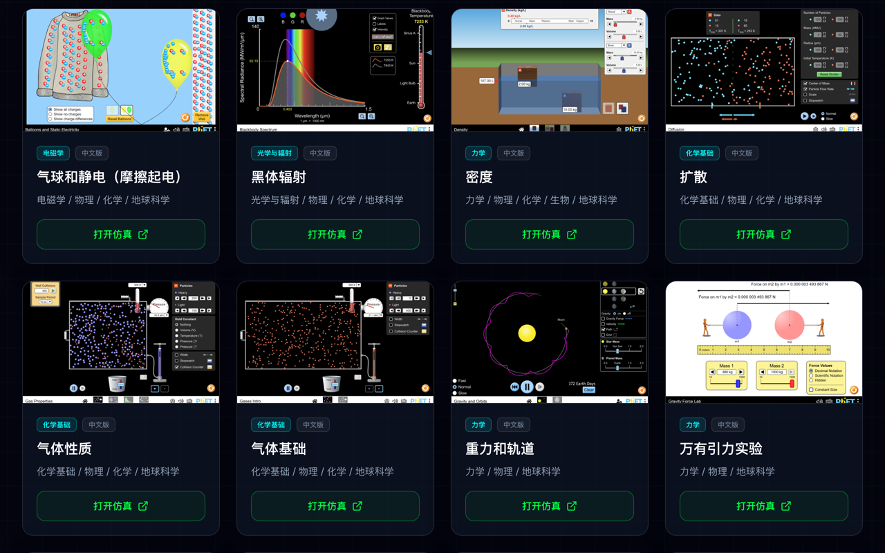 PhET 地理與地球科學仿真庫課程封面